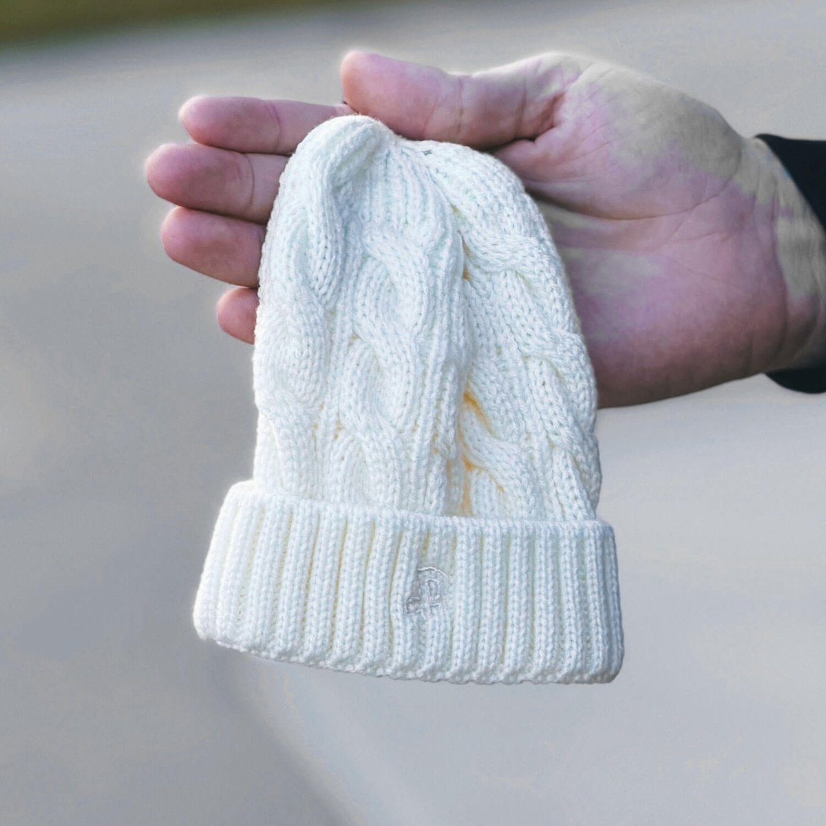 Authentic Brand Infant I-State Ivory Beanie back